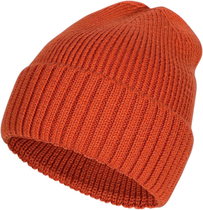 ACTLATI Kids Merino Wool Beanie Hat for Boys Girls Winter Classic Knit Beanies Unisex Cuffed Skull Ski Snow Caps Age 7-14 - Image 1